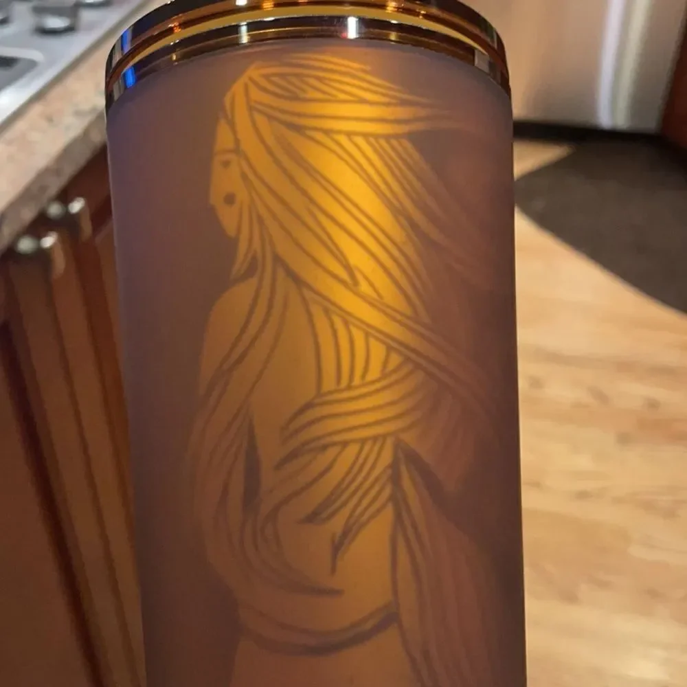 STARBUCKS pike place amber mermaid siren tumbler